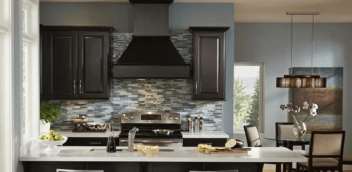 Kitchen cabinet painting and refinishing in a modern kitchen in Fargo, ND